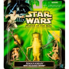 AMANAMAN  With  salacious crumb ( Power of the jedi 2001, Hasbro) 